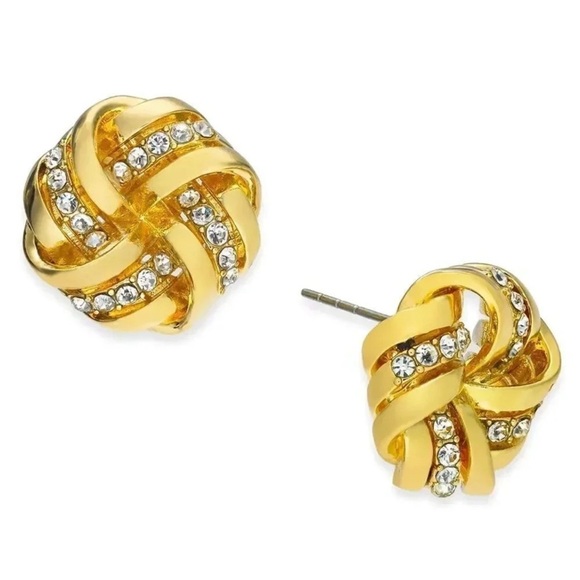 Anthropologie Jewelry - Minimalist Gold Button Earrings